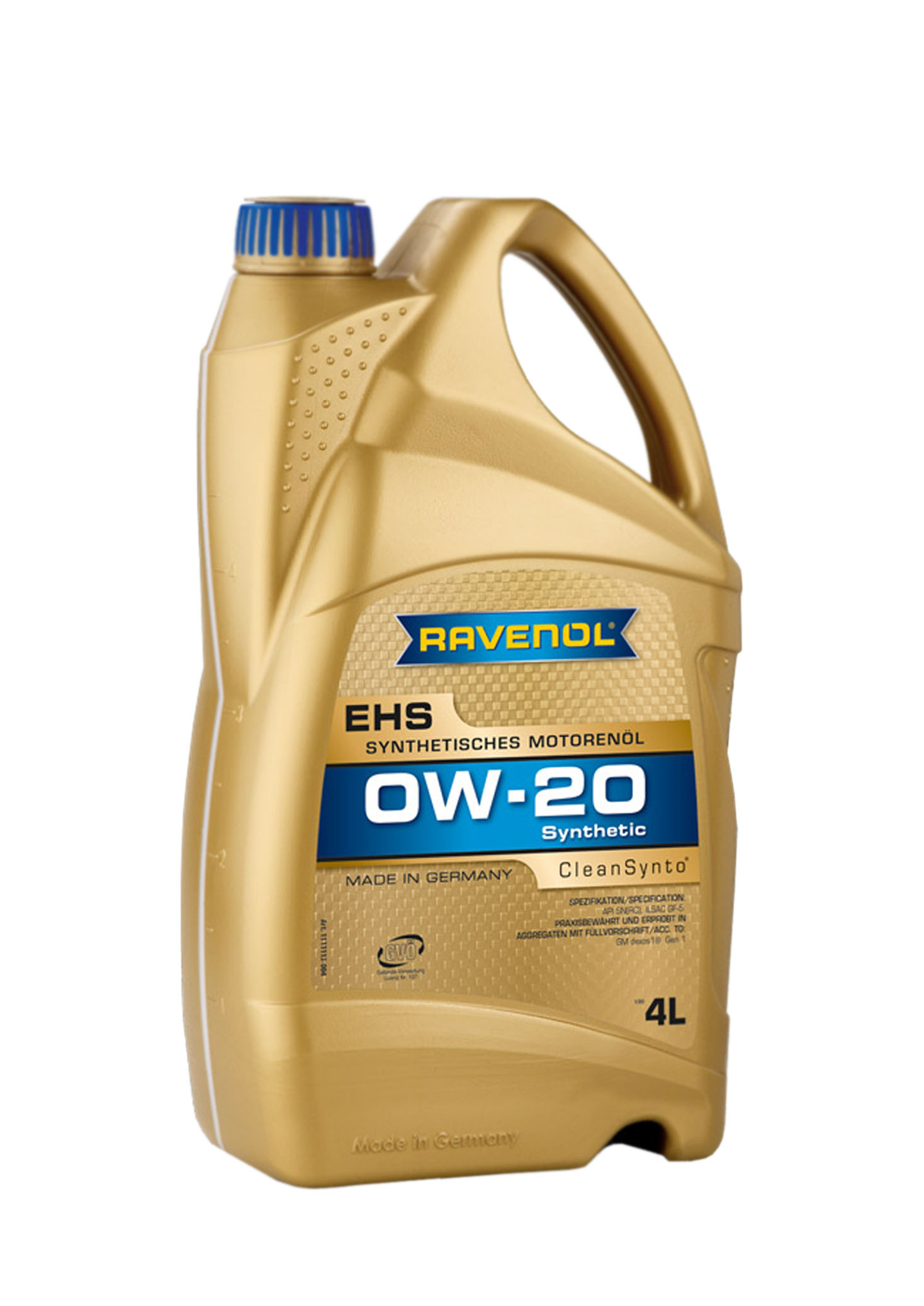Моторное масло ravenol EHS SAE 0w-20 (4л) - RAVENOL 1111113-004-01-999