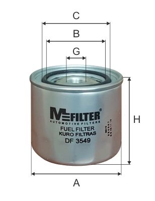Фильтр топливный - MFILTER DF 3549