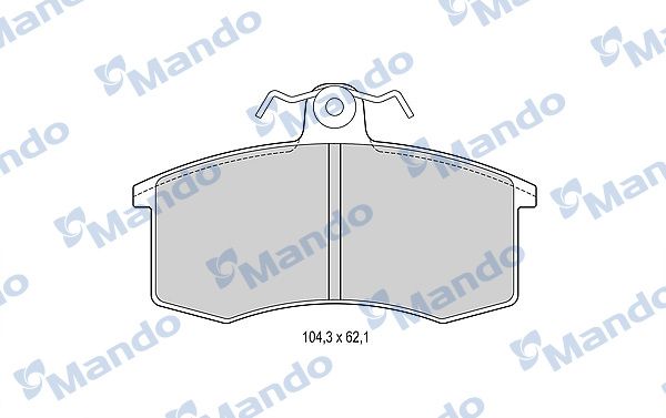 Колодки тормозные дисковые | перед | - Mando MBF015075