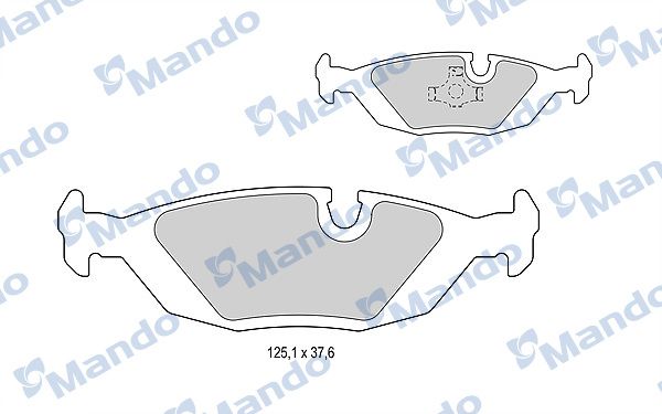 Колодки тормозные дисковые | зад | - Mando MBF015396