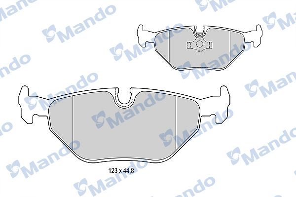 Колодки тормозные дисковые | зад | - Mando MBF015399