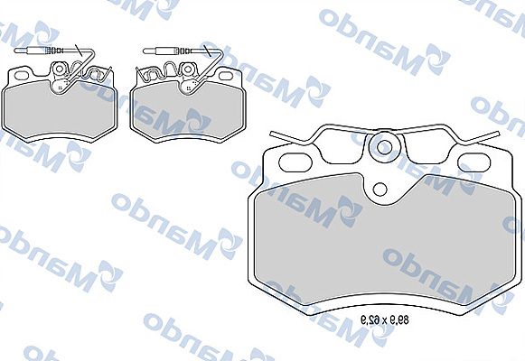 Колодки тормозные дисковые | перед | - Mando MBF015454