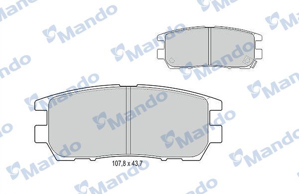 Колодки тормозные дисковые | зад | - Mando MBF015709