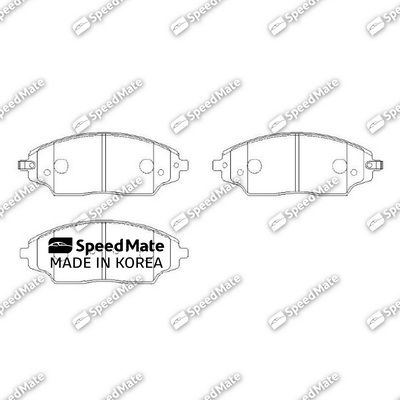 Колодки тормозные дисковые - SpeedMate SM-BPG028