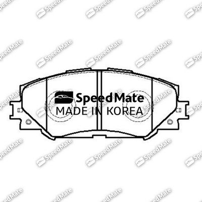 Колодки тормозные дисковые | перед | - SpeedMate SM-BPJ025
