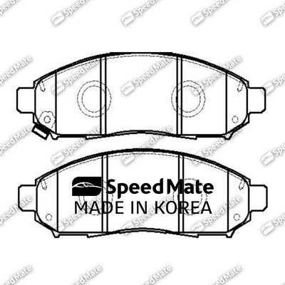 Колодки nissan Pathfinder (r51) 2005-2014,Navara (d40) | перед | - SpeedMate SM-BPJ203