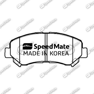 Колодки тормозные дисковые | перед | - SpeedMate SM-BPJ238