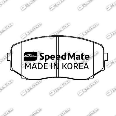Колодки тормозные дисковые | перед | - SpeedMate SM-BPJ587