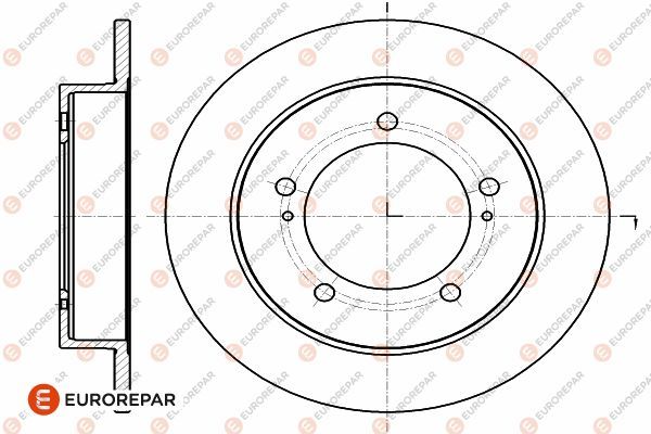 Диск тормозной - EUROREPAR 1642770780