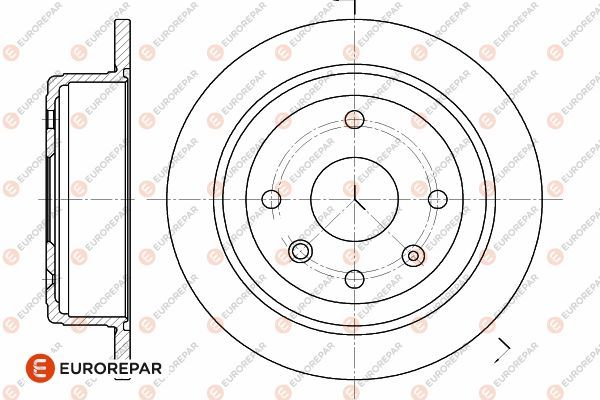 Диск тормозной | зад прав/лев | - EUROREPAR 1642777980_old
