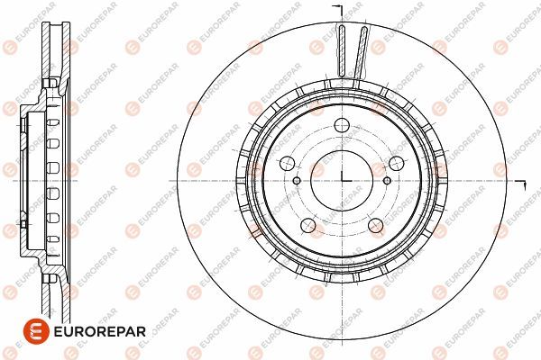 Диск тормозной | перед | - EUROREPAR 1642781780