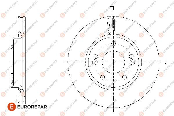 Диск тормозной | перед | - EUROREPAR 1667849380
