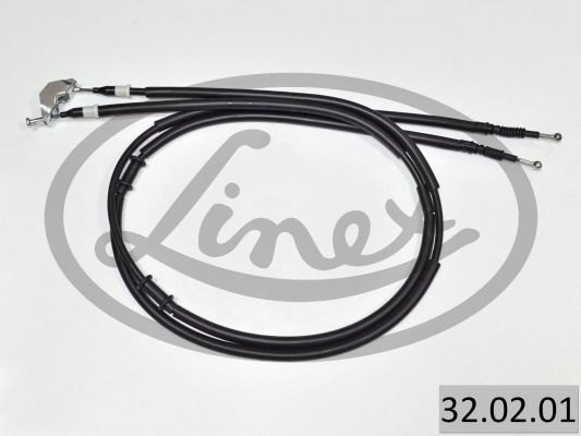 Трос стояночного тормоза | зад | - LINEX 32.02.01