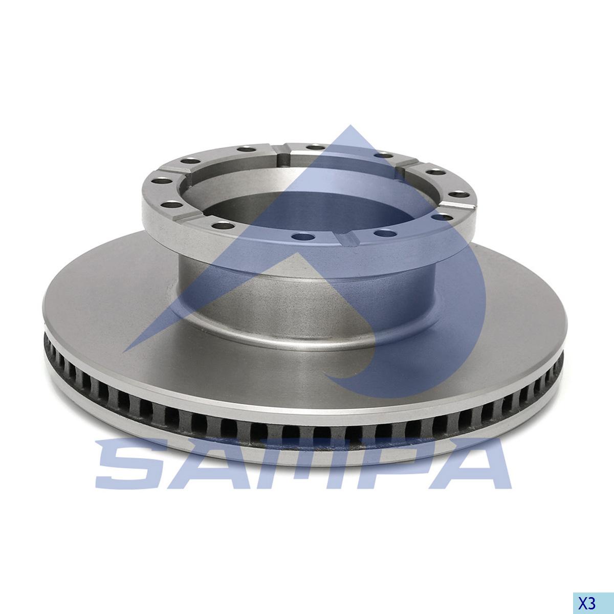 Тормозной диск HCV - SAMPA 077.234