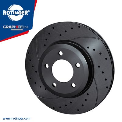 Диск тормозной графитовый с перфорацией и насечками - ROTINGER RT 21472-GL T5