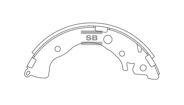 Колодки тормозные барабанные зад Sangsin SA218 2095₽