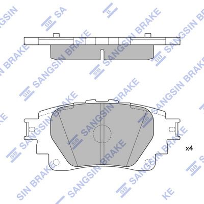 Колодки тормозные - Sangsin SP4341
