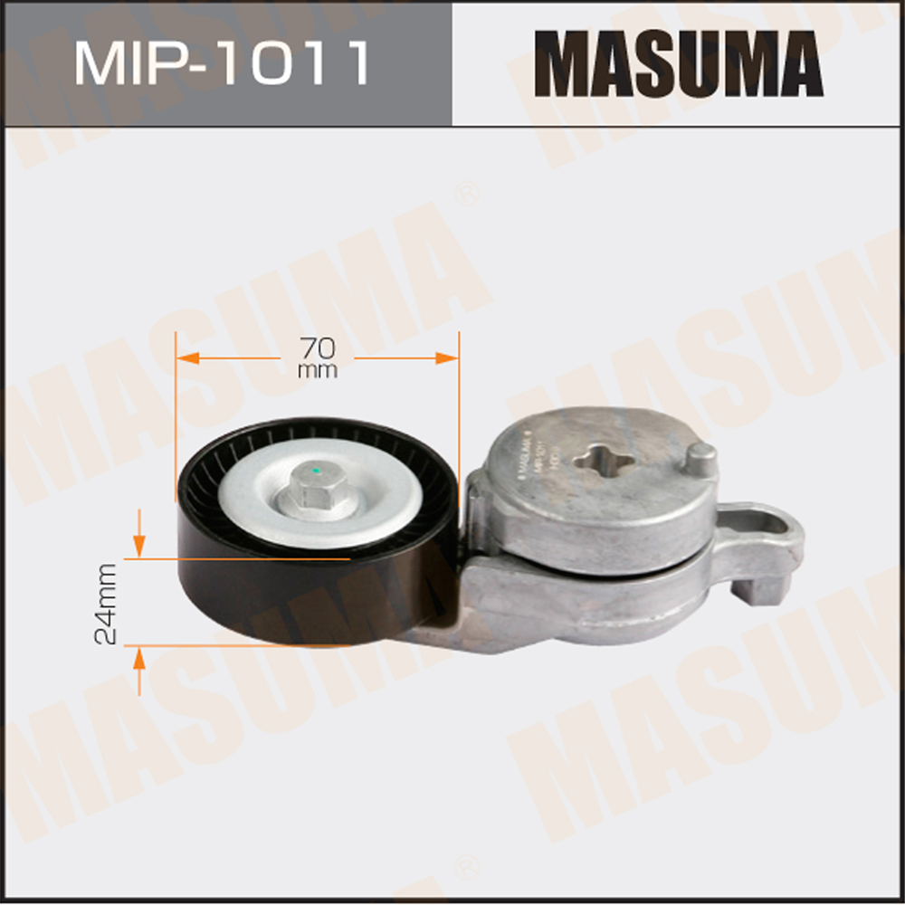 Ролик приводного ремня toyota camry (v50) 11-, highlander 09-, (1ar, 2ar) натяжной +мехнизм - Masuma MIP-1011