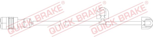 Предупреждающий контакт, износ тормозных накладок - Quick Brake WS 0341 A