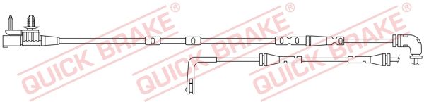 Датчик износа тормозных колодок land rover: Discovery Sport 2014-, Range Rover Evoque 2011- 1194 mm - Quick Brake WS 0420 A