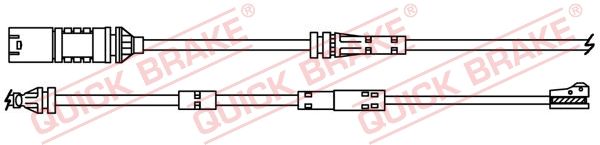Датчик износа тормозных колодок bmw: X3 (g01, f97) 07.17 -, X4 (g02, f98) 04.18 - BremboTrw Quick Brake                WS 0424 A