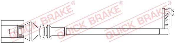 Датчик износа тормозных колодок VW: crafter BUS 2016 - 291mm Quick Brake                WS 0430 A