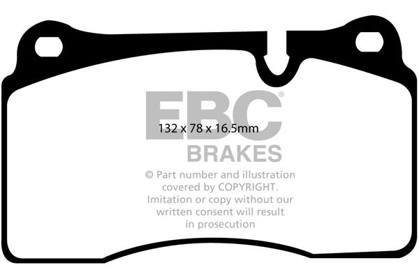 Колодки тормозные дисковые - EBC DP1922