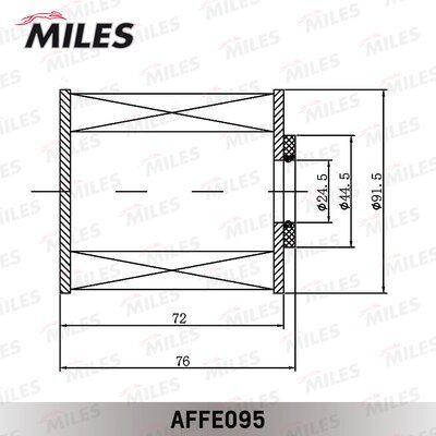 Фильтр топливный peugeot 308 citroen jumpy ford focus 20d 06- Miles AFFE095 798₽