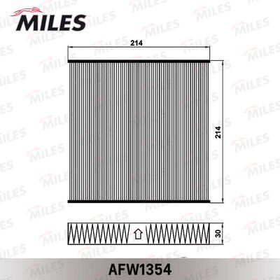 Фильтр салона iveco daily 11- Miles AFW1354 437₽