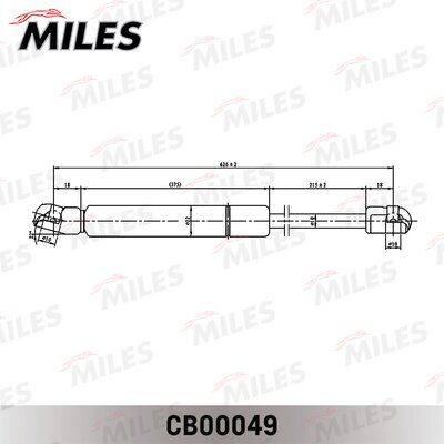 Упор газовый кр. багажника honda cr-v III 10/06- - Miles CB00049