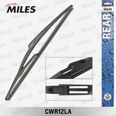 Щётка стеклоочистителя 300 мм (12) задняя - Miles CWR12LA