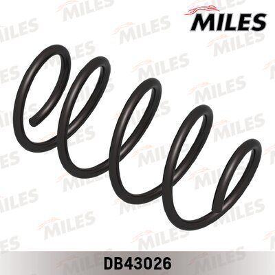 Пружина подвески huyndai solaris/kia RIO (мкпп) 11- передняя - Miles DB43026