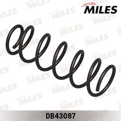 Пружина подвески huyndai solaris/kia RIO 11-12 задняя - Miles DB43087