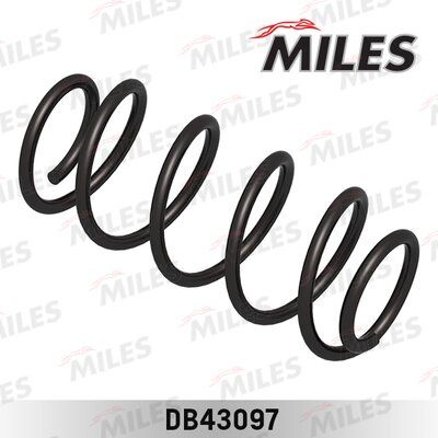 Пружина подвески opel zafira 2.2/2.0dti/2.2dti 99-/vectra b 2.6 95-03 передняя - Miles DB43097