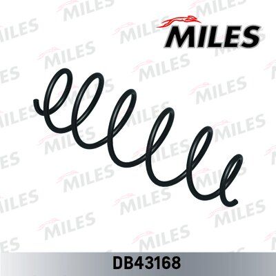 Пружина подвески citroen C3 1.4 16v/1.6/1.4hdi/1.6hdi 02- передняя - Miles DB43168
