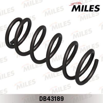 Пружина подвески nissan almera II 1.5/1.8/2.2di/2.2dci/1.5dci 00- задняя - Miles DB43189