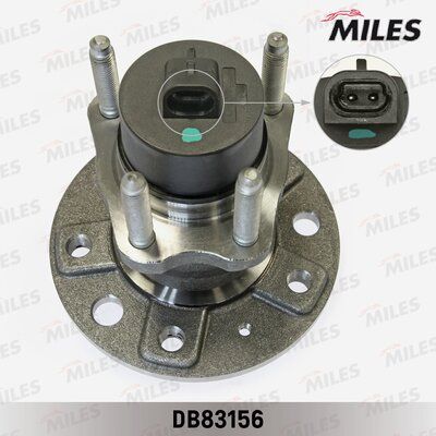 Ступица с подшипником opel astra g/vectra A/B 95-05 зад. +abs (5отверстий) - Miles DB83156