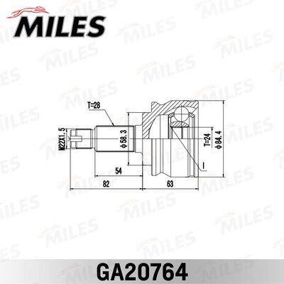 Шрус Suzuki Grand Vitara jb416/420 06-14 нар. - Miles GA20764