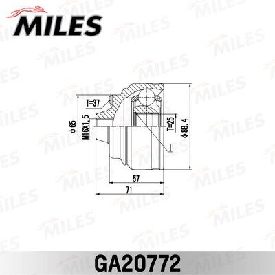 Шрус BMW 5 (f10)/7 (f01) 07-15 нар. - Miles GA20772