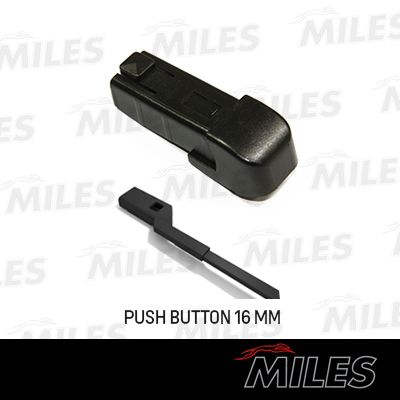 Адаптер для гибридных щеток push button 16mm (комплект 10 шт.) - Miles KM3/10