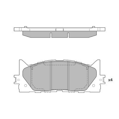 Колодки тормозные дисковые - HAGEN GP2080