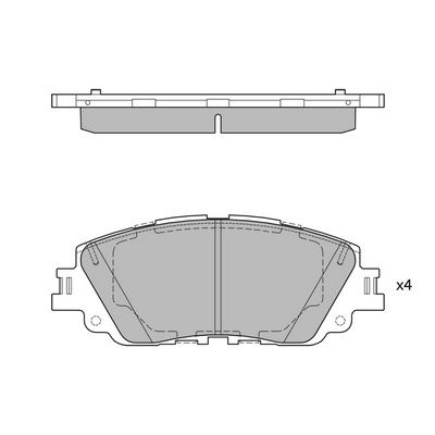 Колодки тормозные дисковые - HAGEN GP4275