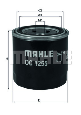 Фильтр масляный - Mahle OC 1255