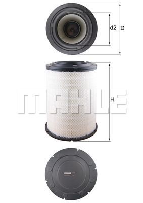 Фильтр воздушный - Mahle LX4139
