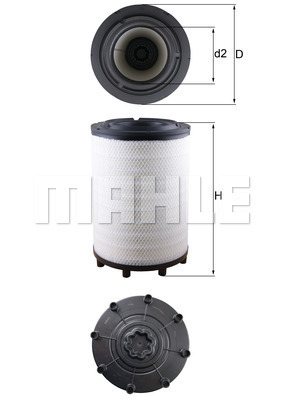 Фильтр воздушный - Mahle LX 2839