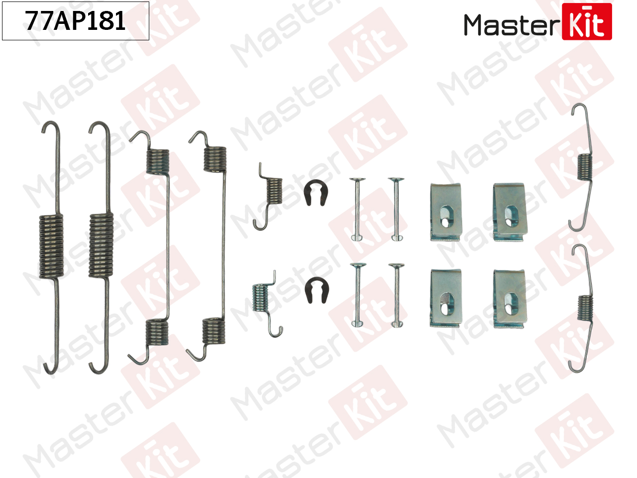 Ремкомплект крепления тормозных колодок - Master KiT 77AP181