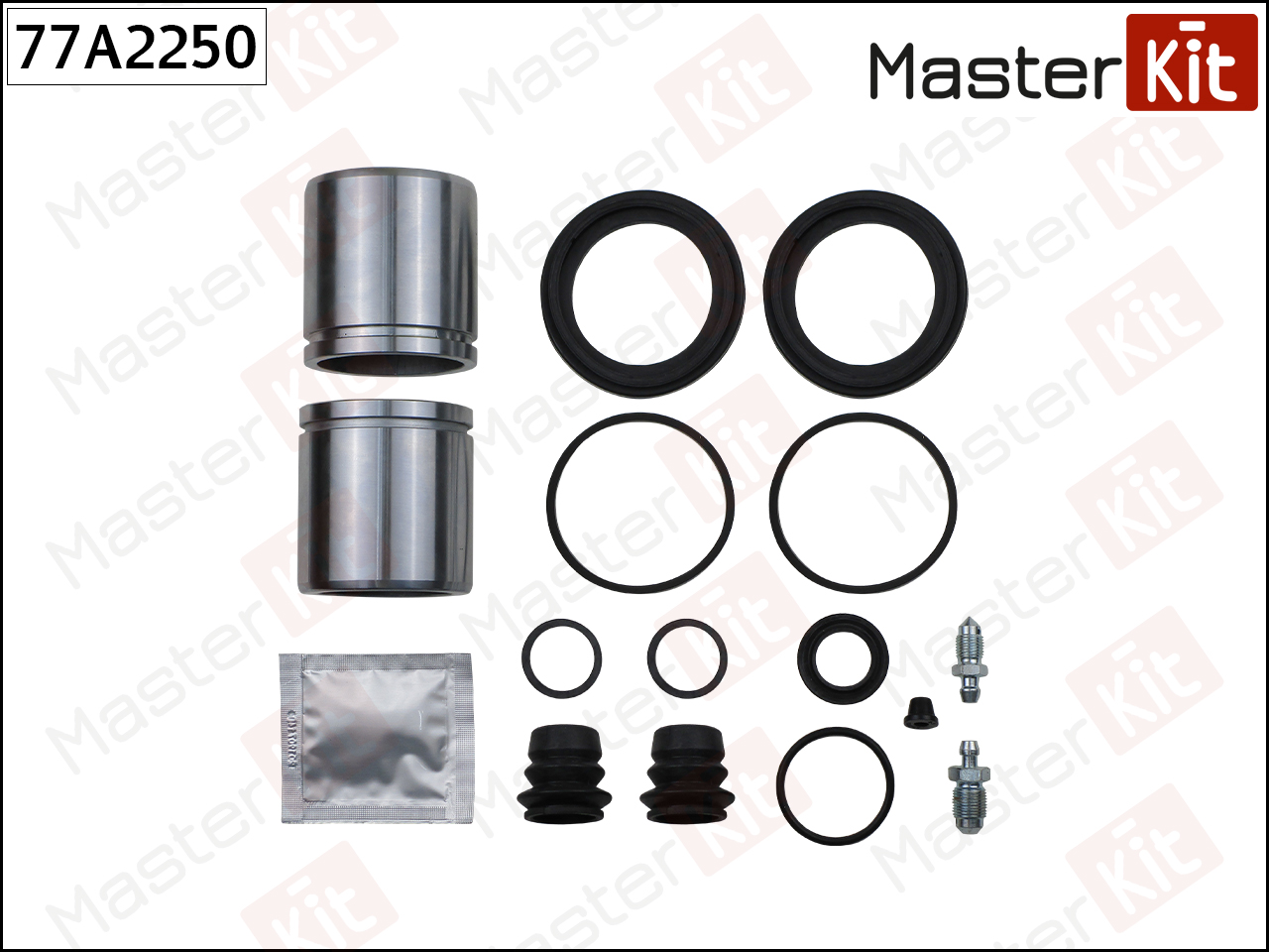 Ремкомплект тормозного суппорта + поршень - Master KiT 77A2250