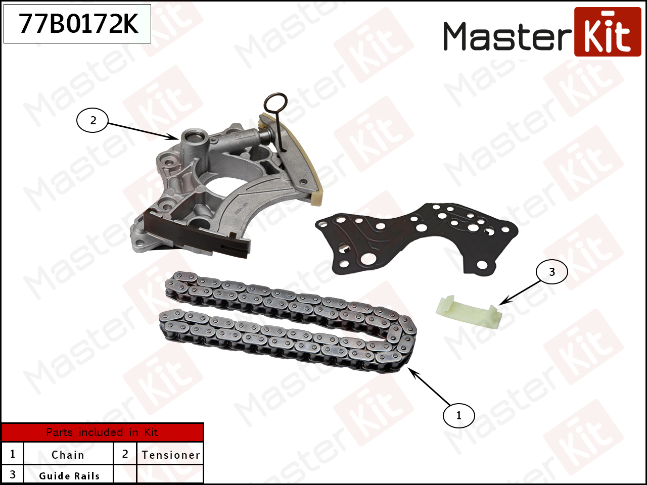 Комплект цепи привода распределительного вала - Master KiT 77B0172K