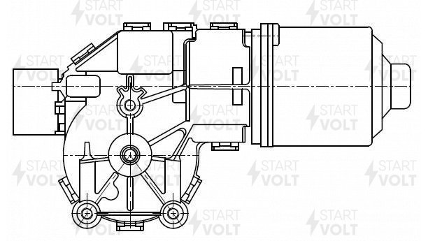 Моторедуктор стеклоочистителя - STARTVOLT VWF 1813