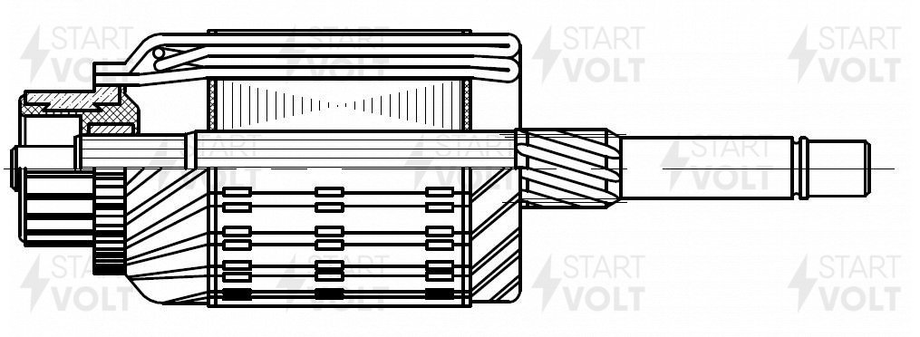 Ротор стартера - STARTVOLT SR 1403